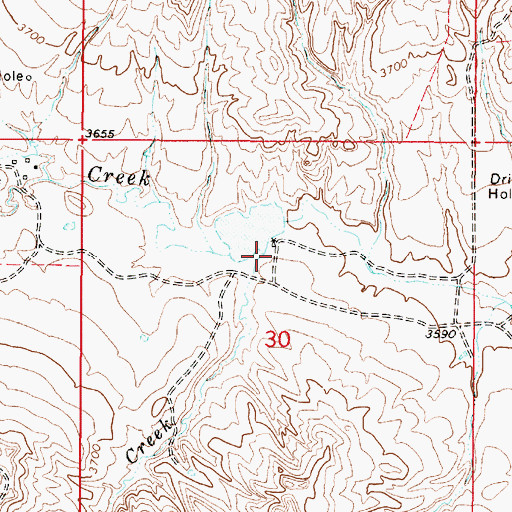 Topographic Map of Deep Creek, MT
