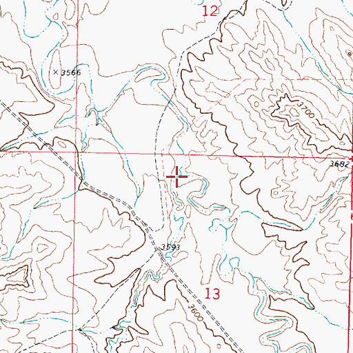 Topographic Map of Deep Creek, MT