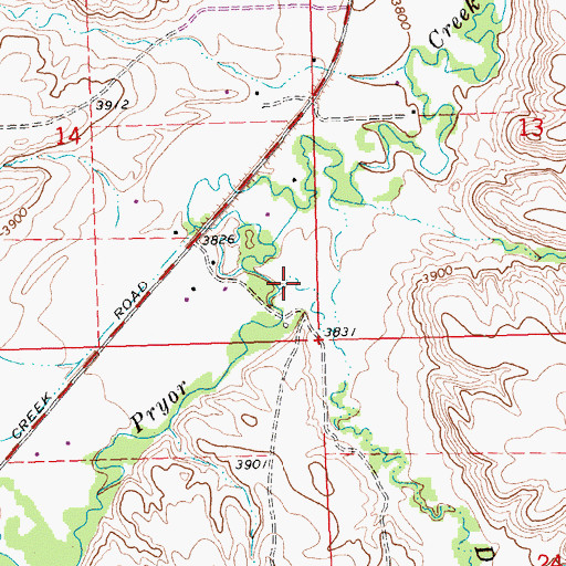 Topographic Map of Deep Creek, MT
