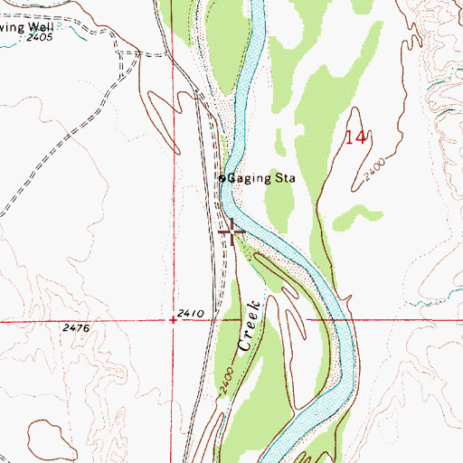 Topographic Map of Deep Creek, MT