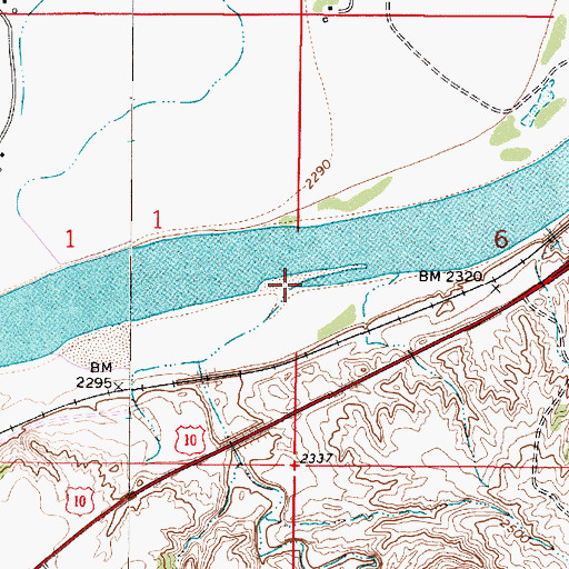 Topographic Map of Deep Creek, MT