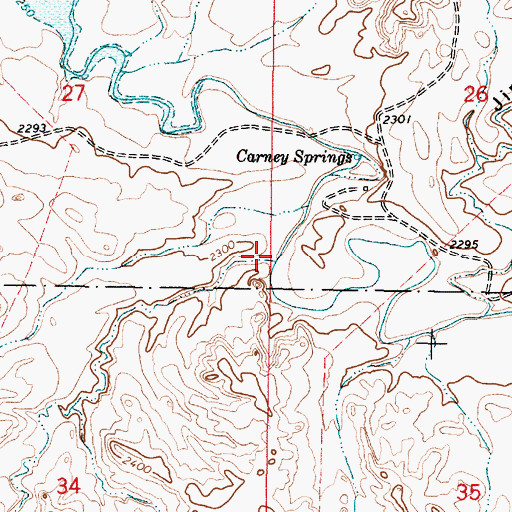 Topographic Map of Deer Coulee, MT