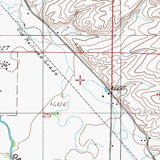 Topographic Map of Deer Creek, MT
