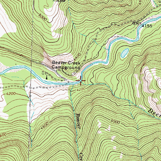 Topographic Map of Deer Creek, MT