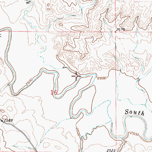 Topographic Map of Deer Creek, MT