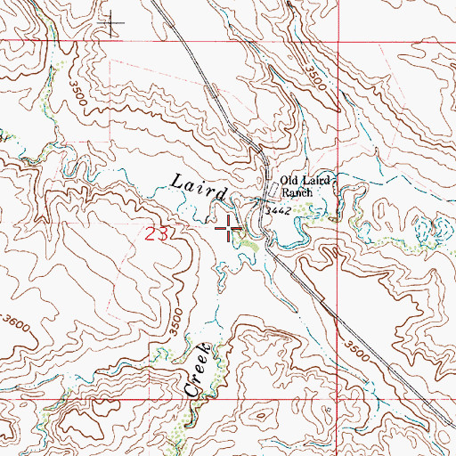 Topographic Map of Deer Creek, MT