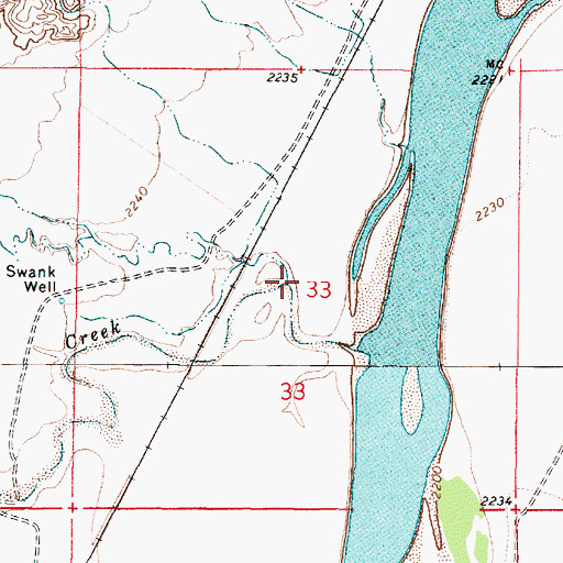 Topographic Map of Deer Creek, MT