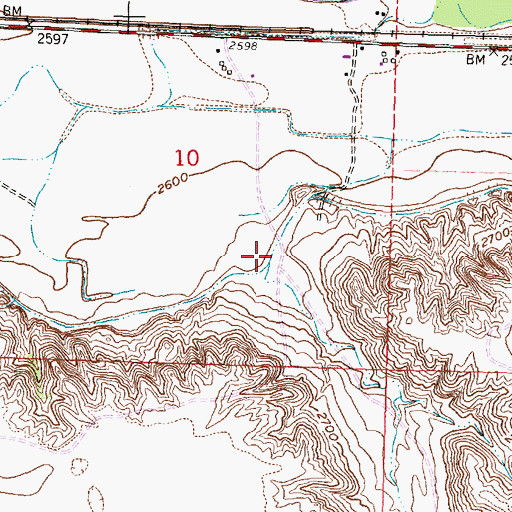 Topographic Map of Deveny Coulee, MT
