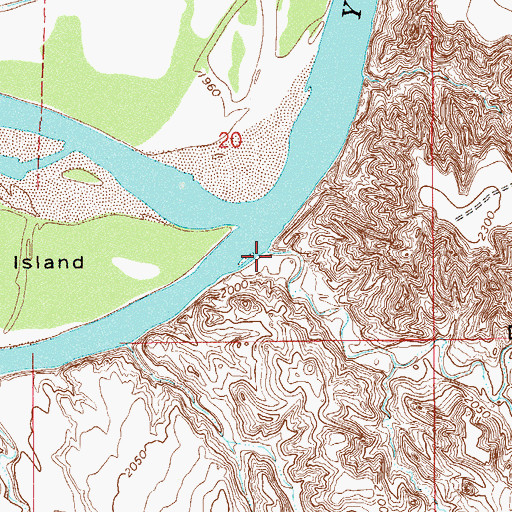 Topographic Map of Devils Canyon, MT