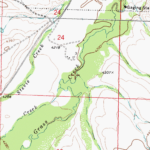Topographic Map of Dick Creek, MT