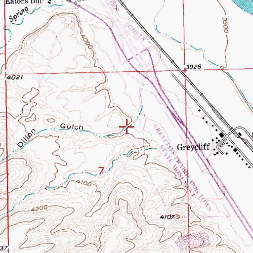 Topographic Map of Dillon Gulch, MT