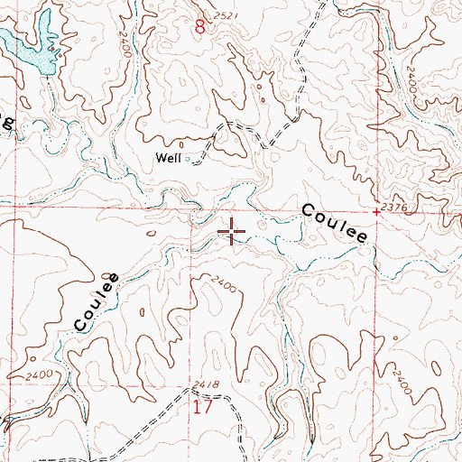 Topographic Map of Dirl Coulee, MT