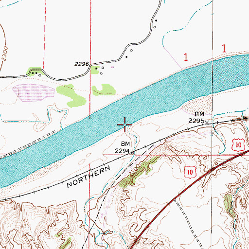 Topographic Map of Dixon Creek, MT