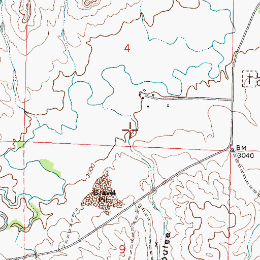 Topographic Map of Dobbs Coulee, MT