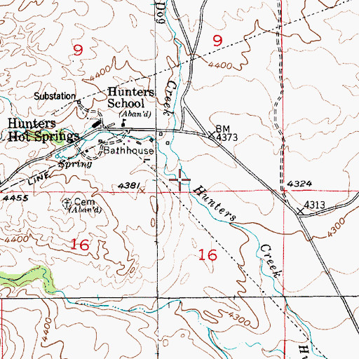 Topographic Map of Dog Creek, MT