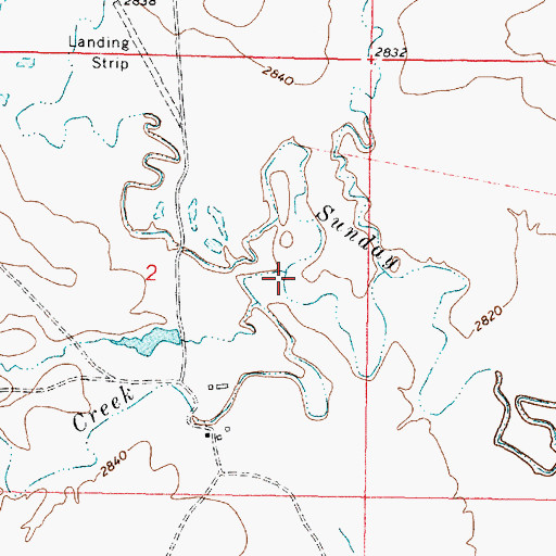 Topographic Map of Dog Creek, MT
