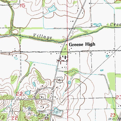 Topographic Map of South Elementary School, AR