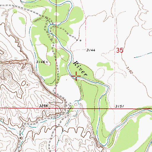 Topographic Map of Dogie Creek, MT