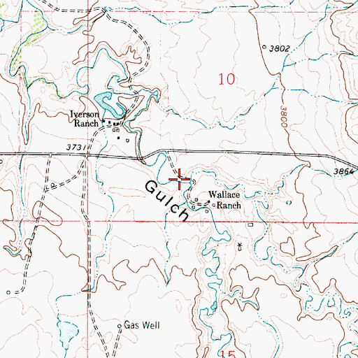 Topographic Map of Dohrs Creek, MT