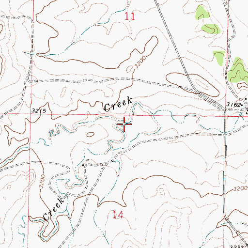 Topographic Map of Donley Creek, MT