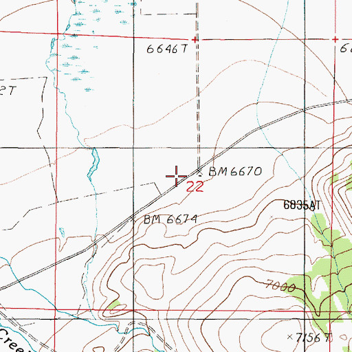 Topographic Map of Doyle School (historical), MT