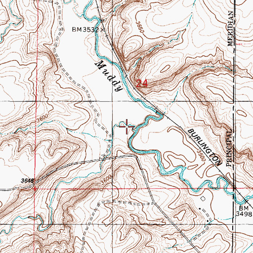 Topographic Map of Drain M, MT