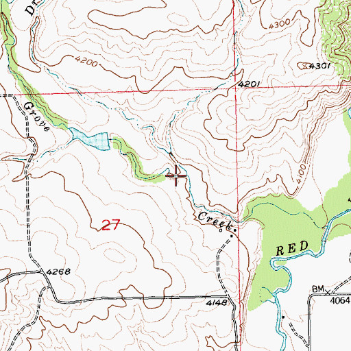Topographic Map of Dry Coulee, MT
