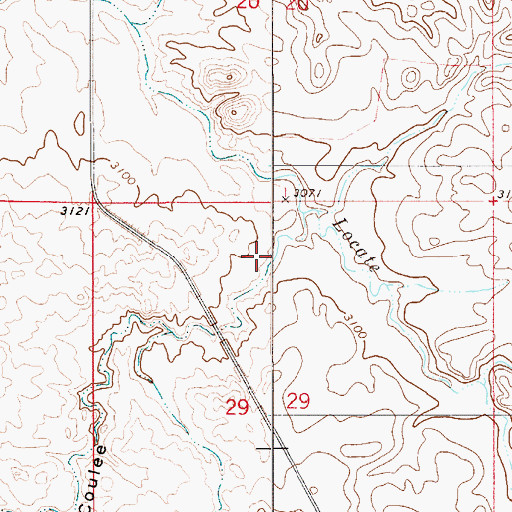 Topographic Map of Dry Coulee, MT