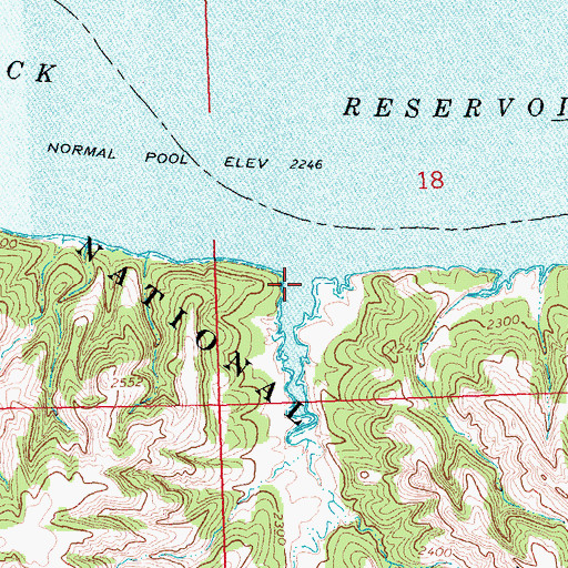 Topographic Map of Dry Coulee, MT