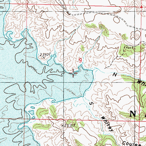 Topographic Map of Dry Coulee, MT