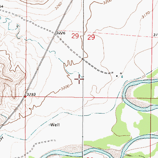 Topographic Map of Dry Creek, MT