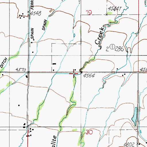 Topographic Map of Dry Creek, MT