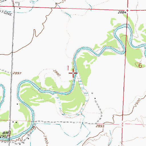 Topographic Map of Dry Creek, MT