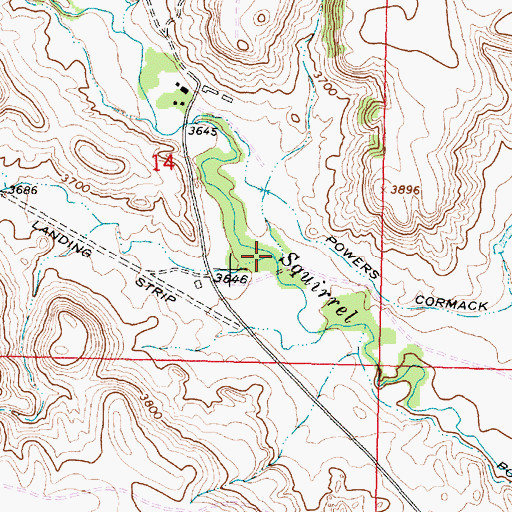 Topographic Map of Dry Creek, MT
