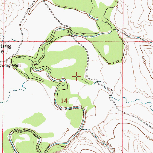 Topographic Map of Dry Creek, MT