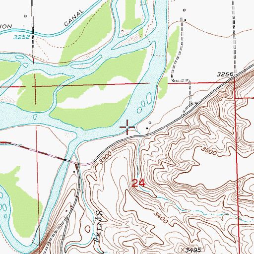 Topographic Map of Dry Creek, MT
