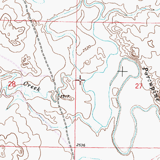 Topographic Map of Dry Creek, MT