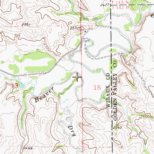Topographic Map of Dry Creek, MT