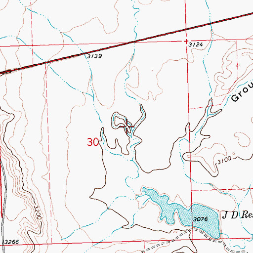 Topographic Map of Dry Gulch, MT