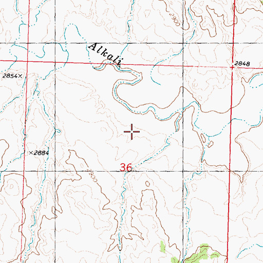 Topographic Map of Dry Gulch, MT