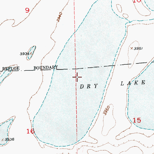 Topographic Map of Dry Lake, MT