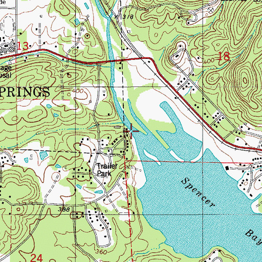 Topographic Map of Gulpha Creek, AR