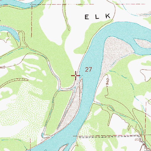 Topographic Map of Dunlap Creek, MT