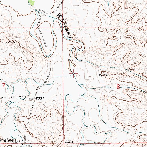 Topographic Map of Dunwoodie Creek, MT