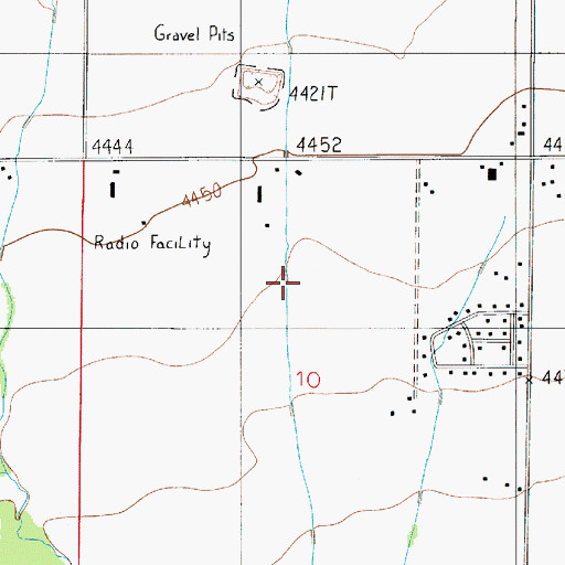 Topographic Map of Durham Ditch, MT