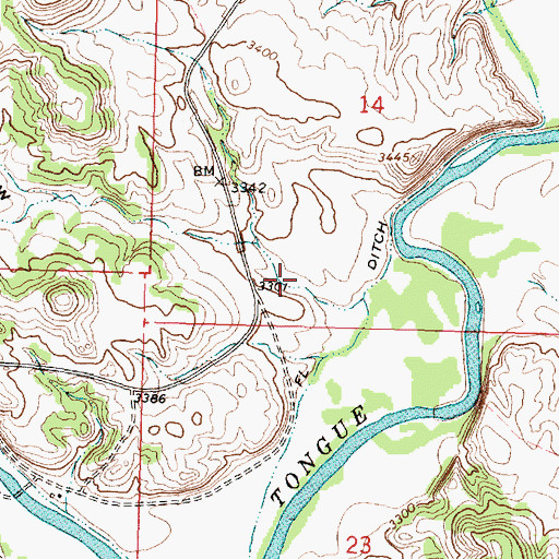 Topographic Map of Dutch Hollow, MT