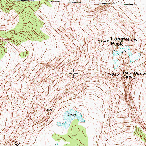 Topographic Map of Dutch Ridge, MT