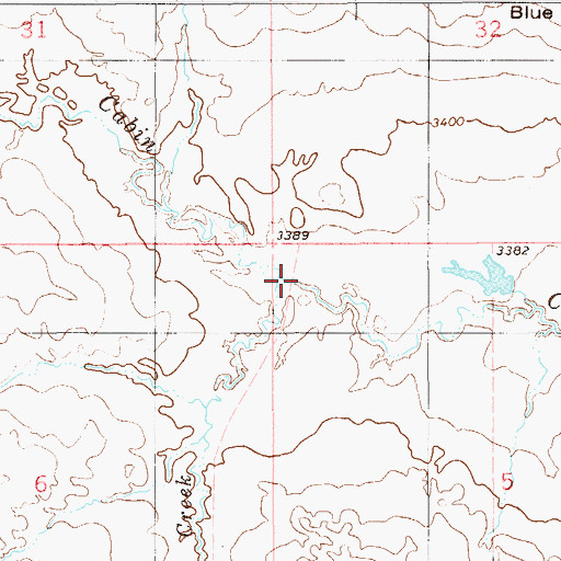 Topographic Map of Dutchman Creek, MT