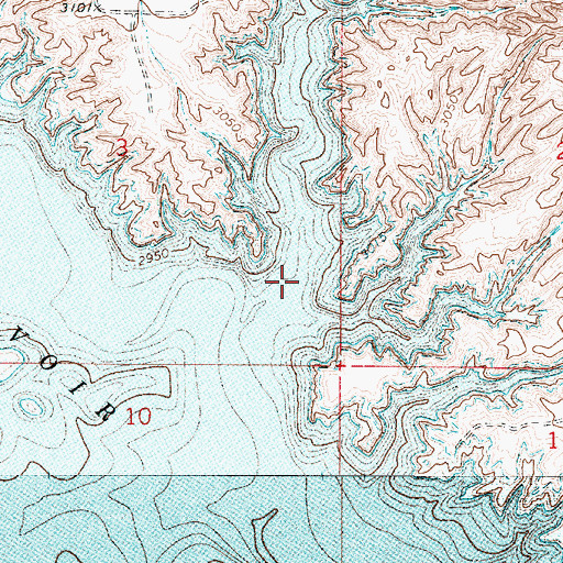 Topographic Map of Eagle Creek, MT