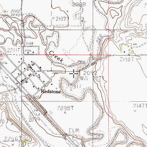 Topographic Map of Eagle Creek, MT